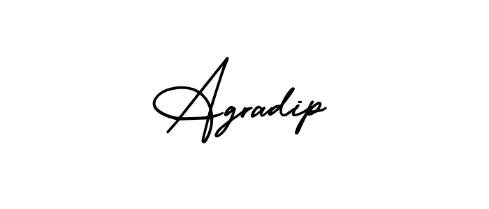 This is the best signature style for the Agradip name. Also you like these signature font (AmerikaSignatureDemo-Regular). Mix name signature. Agradip signature style 3 images and pictures png