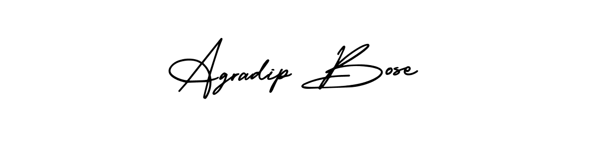 It looks lik you need a new signature style for name Agradip Bose. Design unique handwritten (AmerikaSignatureDemo-Regular) signature with our free signature maker in just a few clicks. Agradip Bose signature style 3 images and pictures png