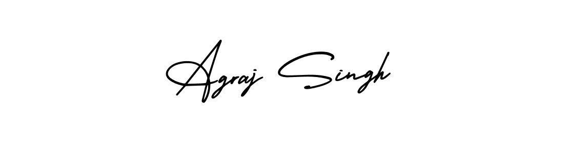 How to Draw Agraj Singh signature style? AmerikaSignatureDemo-Regular is a latest design signature styles for name Agraj Singh. Agraj Singh signature style 3 images and pictures png