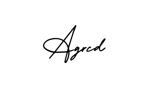 You should practise on your own different ways (AmerikaSignatureDemo-Regular) to write your name (Agrcd) in signature. don't let someone else do it for you. Agrcd signature style 3 images and pictures png