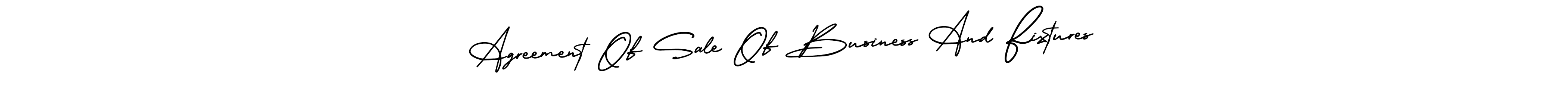 Make a beautiful signature design for name Agreement Of Sale Of Business And Fixtures. With this signature (AmerikaSignatureDemo-Regular) style, you can create a handwritten signature for free. Agreement Of Sale Of Business And Fixtures signature style 3 images and pictures png