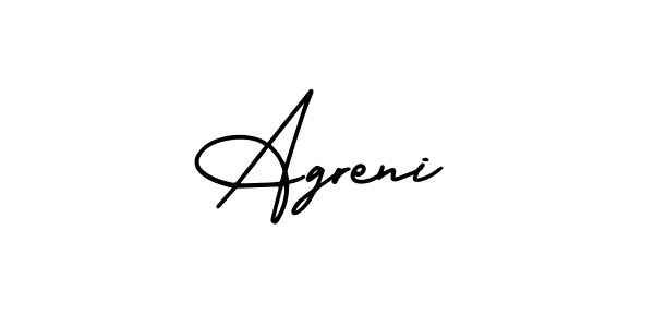 You can use this online signature creator to create a handwritten signature for the name Agreni. This is the best online autograph maker. Agreni signature style 3 images and pictures png