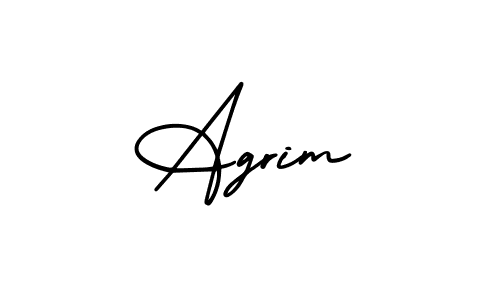 Also we have Agrim name is the best signature style. Create professional handwritten signature collection using AmerikaSignatureDemo-Regular autograph style. Agrim signature style 3 images and pictures png