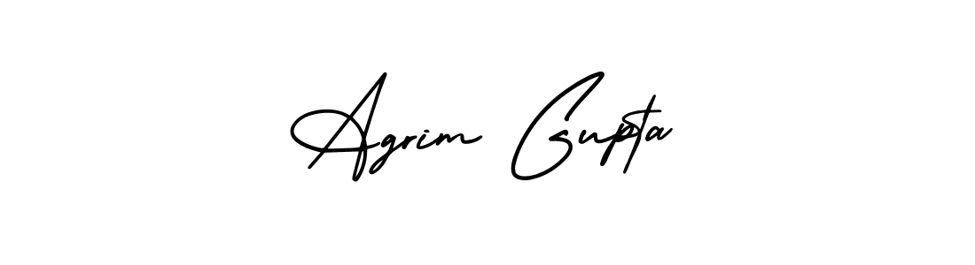 How to Draw Agrim Gupta signature style? AmerikaSignatureDemo-Regular is a latest design signature styles for name Agrim Gupta. Agrim Gupta signature style 3 images and pictures png