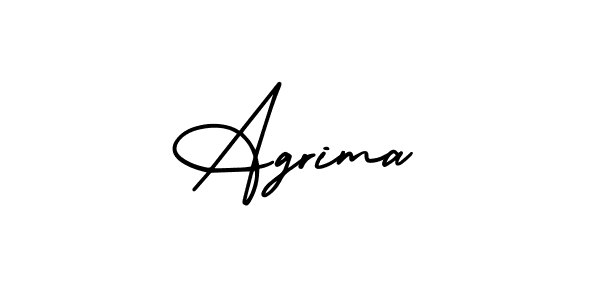 Similarly AmerikaSignatureDemo-Regular is the best handwritten signature design. Signature creator online .You can use it as an online autograph creator for name Agrima. Agrima signature style 3 images and pictures png