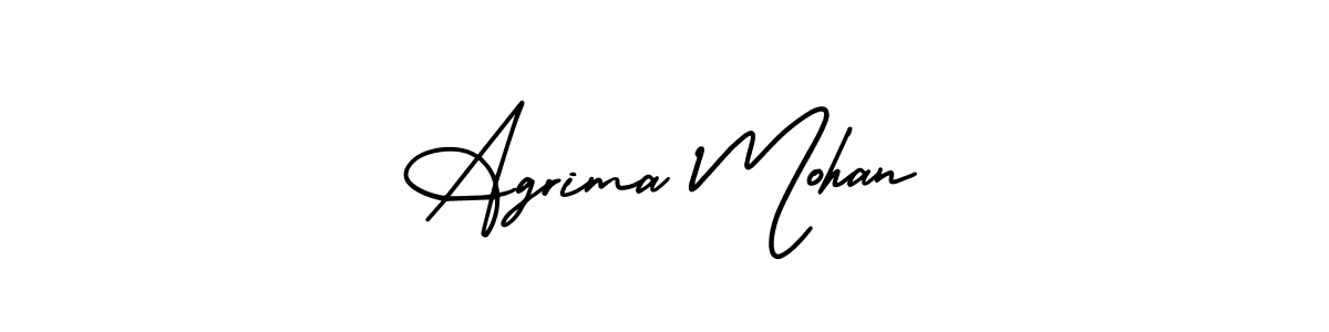 Create a beautiful signature design for name Agrima Mohan. With this signature (AmerikaSignatureDemo-Regular) fonts, you can make a handwritten signature for free. Agrima Mohan signature style 3 images and pictures png