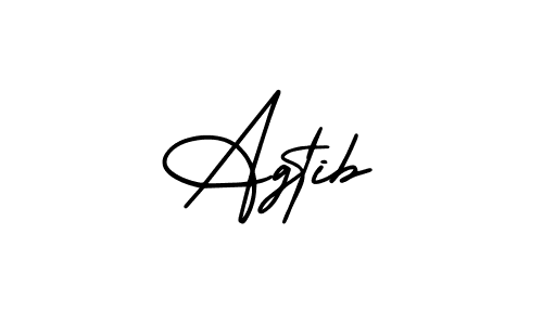How to make Agtib signature? AmerikaSignatureDemo-Regular is a professional autograph style. Create handwritten signature for Agtib name. Agtib signature style 3 images and pictures png
