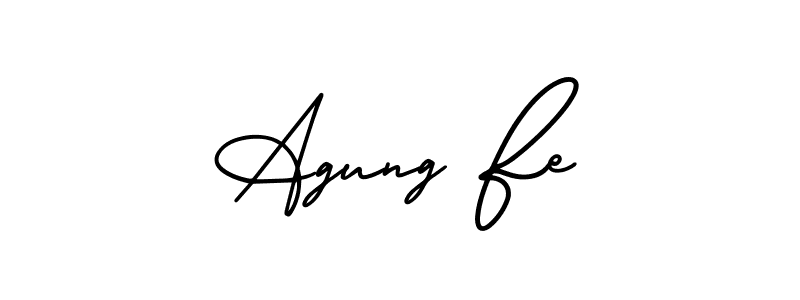 How to Draw Agung Fe signature style? AmerikaSignatureDemo-Regular is a latest design signature styles for name Agung Fe. Agung Fe signature style 3 images and pictures png
