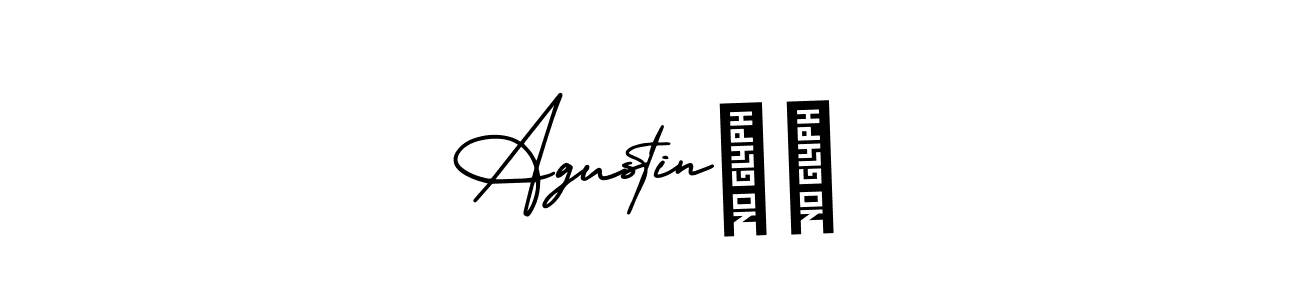 Design your own signature with our free online signature maker. With this signature software, you can create a handwritten (AmerikaSignatureDemo-Regular) signature for name Agustin❤️. Agustin❤️ signature style 3 images and pictures png