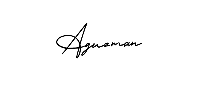 You should practise on your own different ways (AmerikaSignatureDemo-Regular) to write your name (Aguzman) in signature. don't let someone else do it for you. Aguzman signature style 3 images and pictures png