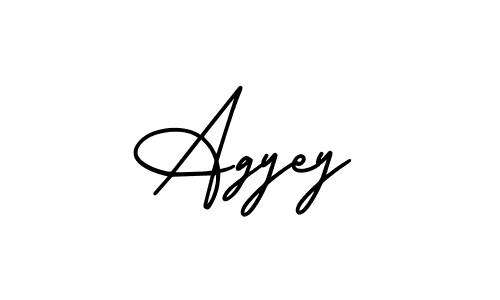 This is the best signature style for the Agyey name. Also you like these signature font (AmerikaSignatureDemo-Regular). Mix name signature. Agyey signature style 3 images and pictures png