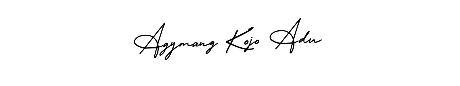 Make a beautiful signature design for name Agymang Kojo Adu. With this signature (AmerikaSignatureDemo-Regular) style, you can create a handwritten signature for free. Agymang Kojo Adu signature style 3 images and pictures png