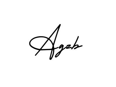 Design your own signature with our free online signature maker. With this signature software, you can create a handwritten (AmerikaSignatureDemo-Regular) signature for name Agzb. Agzb signature style 3 images and pictures png