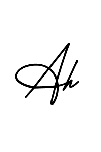 How to Draw Ah signature style? AmerikaSignatureDemo-Regular is a latest design signature styles for name Ah. Ah signature style 3 images and pictures png