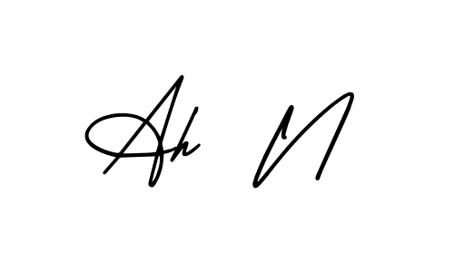 Also we have Ah  N name is the best signature style. Create professional handwritten signature collection using AmerikaSignatureDemo-Regular autograph style. Ah  N signature style 3 images and pictures png