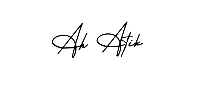 Make a beautiful signature design for name Ah Atik. Use this online signature maker to create a handwritten signature for free. Ah Atik signature style 3 images and pictures png