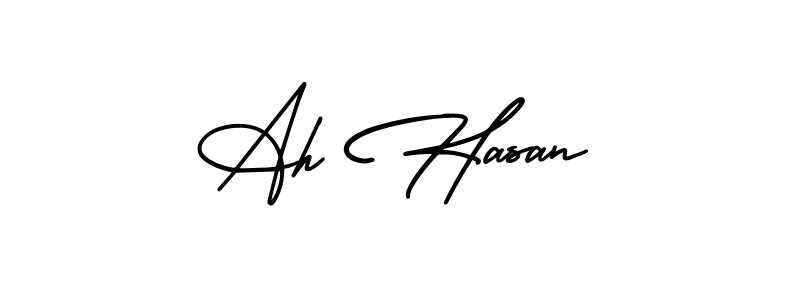 You can use this online signature creator to create a handwritten signature for the name Ah Hasan. This is the best online autograph maker. Ah Hasan signature style 3 images and pictures png