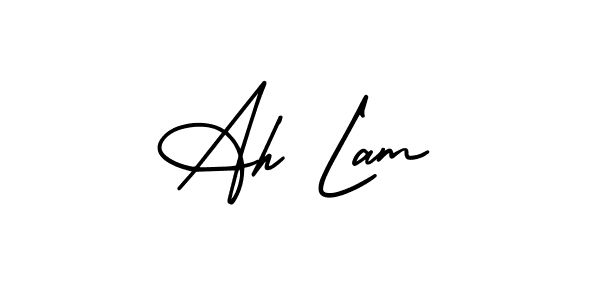 You can use this online signature creator to create a handwritten signature for the name Ah Lam. This is the best online autograph maker. Ah Lam signature style 3 images and pictures png