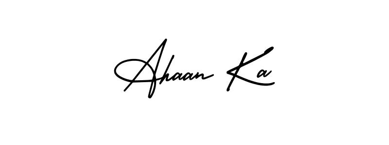It looks lik you need a new signature style for name Ahaan Ka. Design unique handwritten (AmerikaSignatureDemo-Regular) signature with our free signature maker in just a few clicks. Ahaan Ka signature style 3 images and pictures png