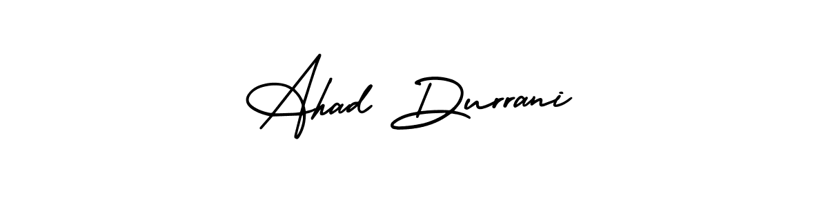 Design your own signature with our free online signature maker. With this signature software, you can create a handwritten (AmerikaSignatureDemo-Regular) signature for name Ahad Durrani. Ahad Durrani signature style 3 images and pictures png