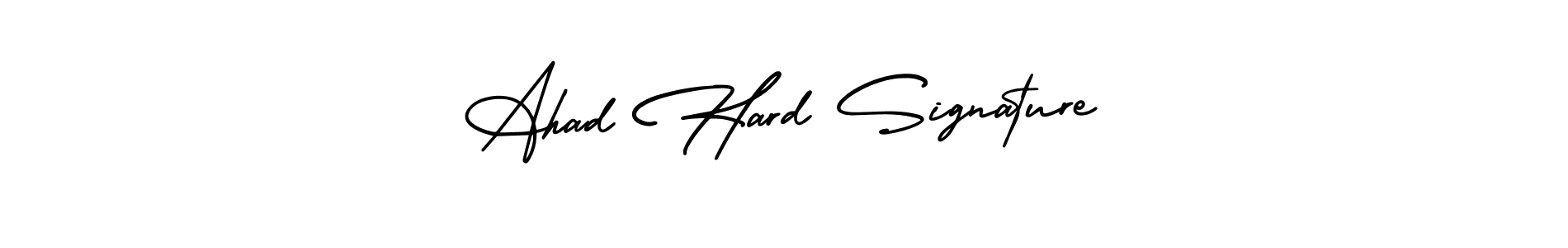 if you are searching for the best signature style for your name Ahad Hard Signature. so please give up your signature search. here we have designed multiple signature styles  using AmerikaSignatureDemo-Regular. Ahad Hard Signature signature style 3 images and pictures png