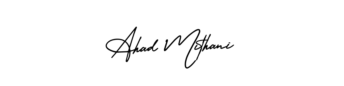 Also You can easily find your signature by using the search form. We will create Ahad Mithani name handwritten signature images for you free of cost using AmerikaSignatureDemo-Regular sign style. Ahad Mithani signature style 3 images and pictures png