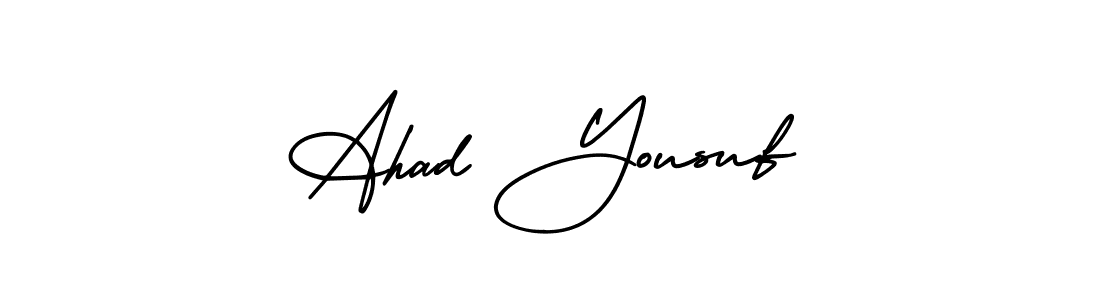 Check out images of Autograph of Ahad Yousuf name. Actor Ahad Yousuf Signature Style. AmerikaSignatureDemo-Regular is a professional sign style online. Ahad Yousuf signature style 3 images and pictures png