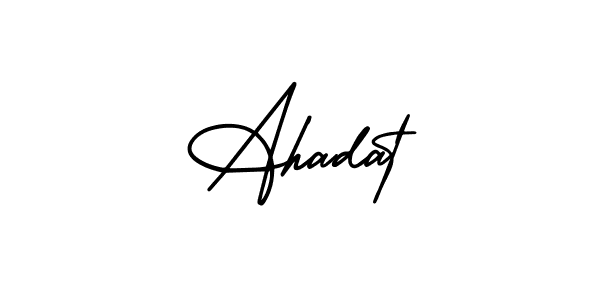 Design your own signature with our free online signature maker. With this signature software, you can create a handwritten (AmerikaSignatureDemo-Regular) signature for name Ahadat. Ahadat signature style 3 images and pictures png