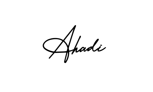 Make a beautiful signature design for name Ahadi. Use this online signature maker to create a handwritten signature for free. Ahadi signature style 3 images and pictures png