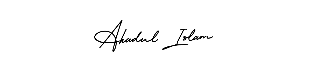 Design your own signature with our free online signature maker. With this signature software, you can create a handwritten (AmerikaSignatureDemo-Regular) signature for name Ahadul Islam. Ahadul Islam signature style 3 images and pictures png