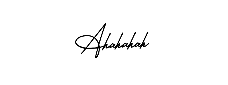 The best way (AmerikaSignatureDemo-Regular) to make a short signature is to pick only two or three words in your name. The name Ahahahah include a total of six letters. For converting this name. Ahahahah signature style 3 images and pictures png