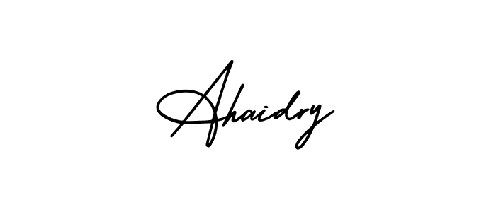 You can use this online signature creator to create a handwritten signature for the name Ahaidry. This is the best online autograph maker. Ahaidry signature style 3 images and pictures png