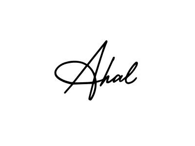 Also we have Ahal name is the best signature style. Create professional handwritten signature collection using AmerikaSignatureDemo-Regular autograph style. Ahal signature style 3 images and pictures png