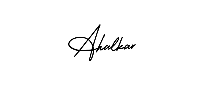 Make a beautiful signature design for name Ahalkar. With this signature (AmerikaSignatureDemo-Regular) style, you can create a handwritten signature for free. Ahalkar signature style 3 images and pictures png