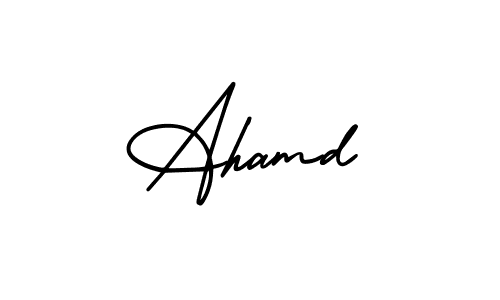 Make a beautiful signature design for name Ahamd. Use this online signature maker to create a handwritten signature for free. Ahamd signature style 3 images and pictures png