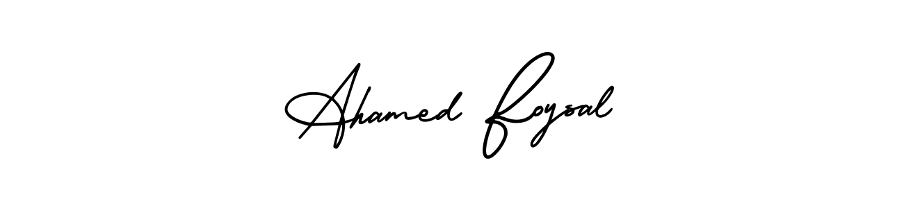 Ahamed Foysal stylish signature style. Best Handwritten Sign (AmerikaSignatureDemo-Regular) for my name. Handwritten Signature Collection Ideas for my name Ahamed Foysal. Ahamed Foysal signature style 3 images and pictures png