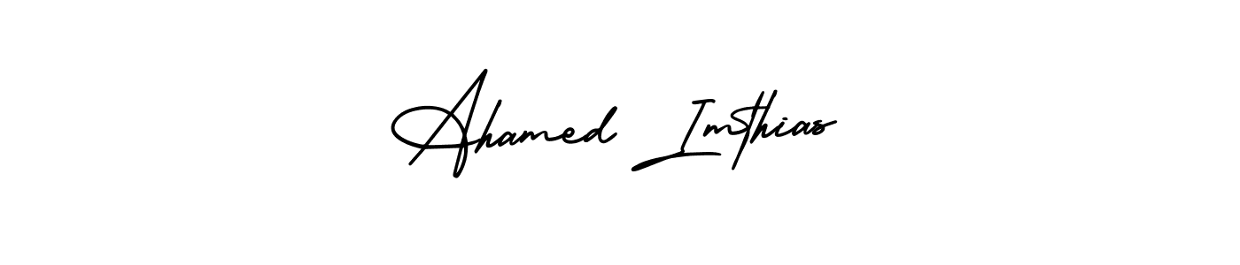 Use a signature maker to create a handwritten signature online. With this signature software, you can design (AmerikaSignatureDemo-Regular) your own signature for name Ahamed Imthias. Ahamed Imthias signature style 3 images and pictures png