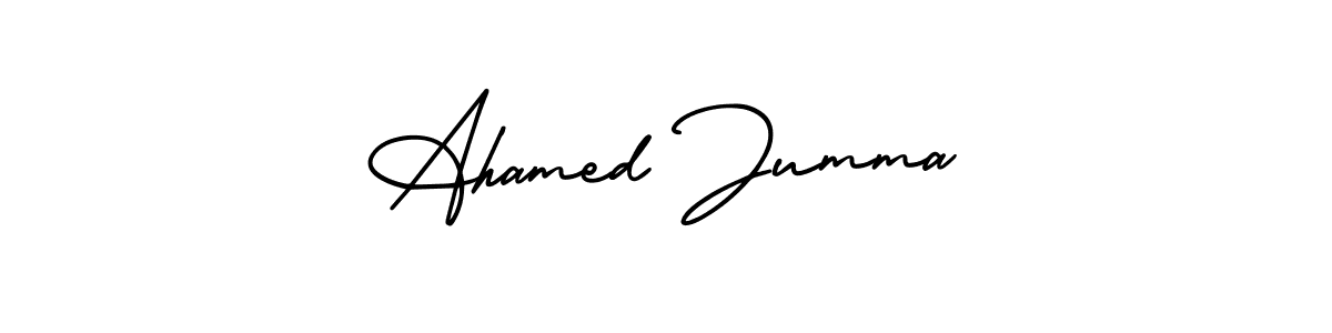 Here are the top 10 professional signature styles for the name Ahamed Jumma. These are the best autograph styles you can use for your name. Ahamed Jumma signature style 3 images and pictures png