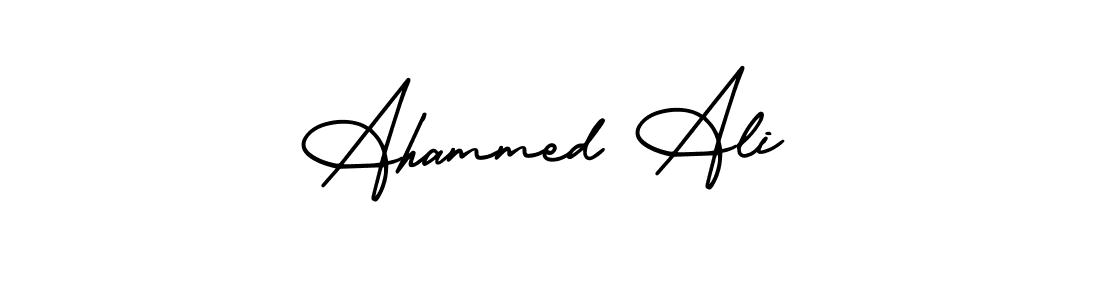 AmerikaSignatureDemo-Regular is a professional signature style that is perfect for those who want to add a touch of class to their signature. It is also a great choice for those who want to make their signature more unique. Get Ahammed Ali name to fancy signature for free. Ahammed Ali signature style 3 images and pictures png