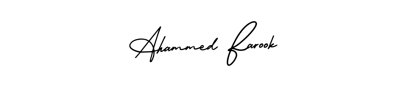 AmerikaSignatureDemo-Regular is a professional signature style that is perfect for those who want to add a touch of class to their signature. It is also a great choice for those who want to make their signature more unique. Get Ahammed Farook name to fancy signature for free. Ahammed Farook signature style 3 images and pictures png