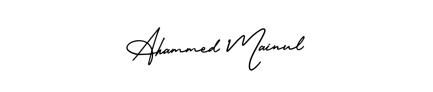 Here are the top 10 professional signature styles for the name Ahammed Mainul. These are the best autograph styles you can use for your name. Ahammed Mainul signature style 3 images and pictures png