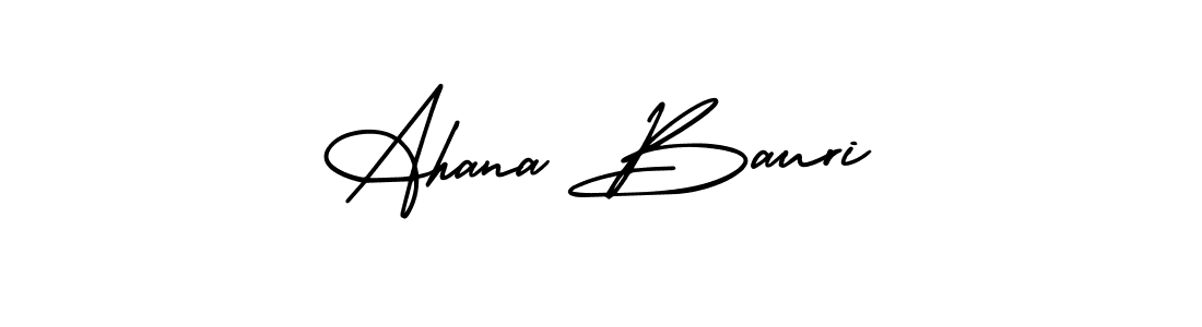 How to make Ahana Bauri signature? AmerikaSignatureDemo-Regular is a professional autograph style. Create handwritten signature for Ahana Bauri name. Ahana Bauri signature style 3 images and pictures png