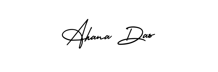 Make a beautiful signature design for name Ahana Das. With this signature (AmerikaSignatureDemo-Regular) style, you can create a handwritten signature for free. Ahana Das signature style 3 images and pictures png