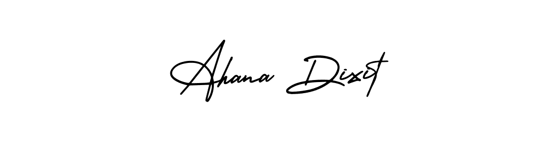 Design your own signature with our free online signature maker. With this signature software, you can create a handwritten (AmerikaSignatureDemo-Regular) signature for name Ahana Dixit. Ahana Dixit signature style 3 images and pictures png