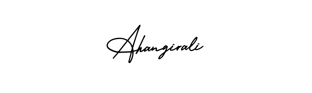 Make a beautiful signature design for name Ahangirali. With this signature (AmerikaSignatureDemo-Regular) style, you can create a handwritten signature for free. Ahangirali signature style 3 images and pictures png