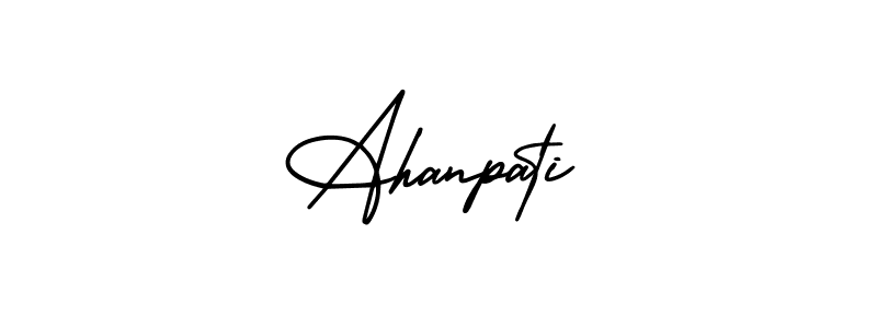Use a signature maker to create a handwritten signature online. With this signature software, you can design (AmerikaSignatureDemo-Regular) your own signature for name Ahanpati. Ahanpati signature style 3 images and pictures png
