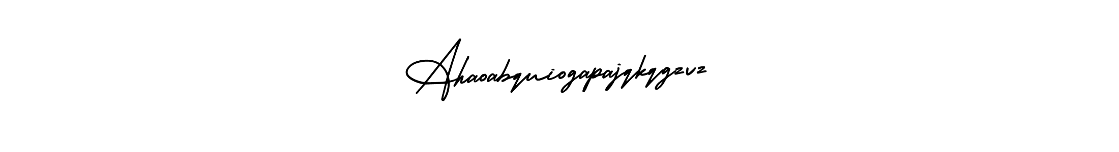 Make a beautiful signature design for name Ahaoabquiogapajqkqgzvz. Use this online signature maker to create a handwritten signature for free. Ahaoabquiogapajqkqgzvz signature style 3 images and pictures png