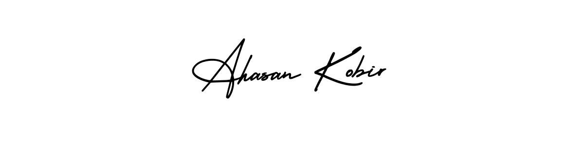 Make a short Ahasan Kobir signature style. Manage your documents anywhere anytime using AmerikaSignatureDemo-Regular. Create and add eSignatures, submit forms, share and send files easily. Ahasan Kobir signature style 3 images and pictures png