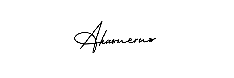 AmerikaSignatureDemo-Regular is a professional signature style that is perfect for those who want to add a touch of class to their signature. It is also a great choice for those who want to make their signature more unique. Get Ahasuerus name to fancy signature for free. Ahasuerus signature style 3 images and pictures png