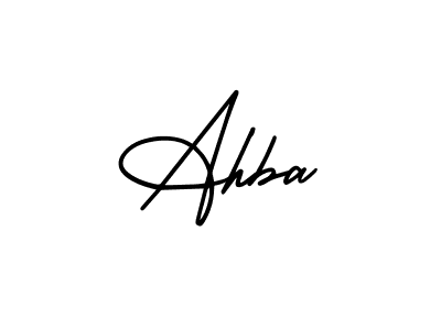 The best way (AmerikaSignatureDemo-Regular) to make a short signature is to pick only two or three words in your name. The name Ahba include a total of six letters. For converting this name. Ahba signature style 3 images and pictures png
